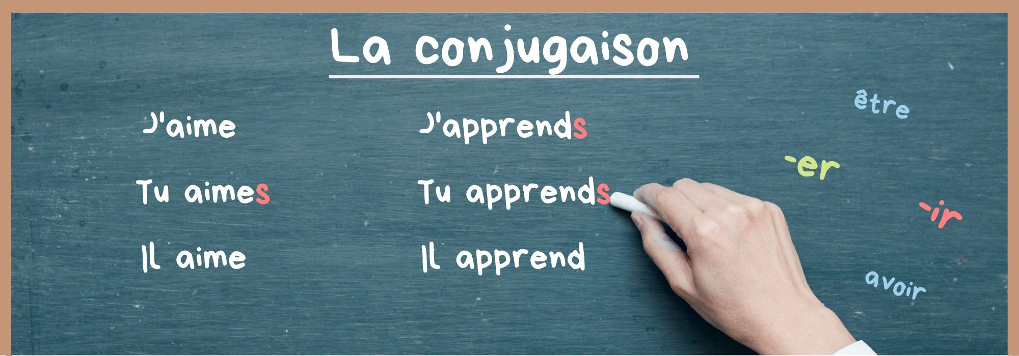 Apprendre les verbes et la conjugaison française