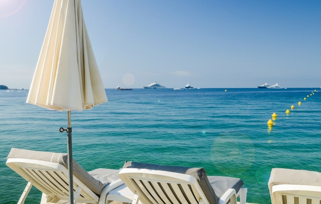 Plage privee juan les pins